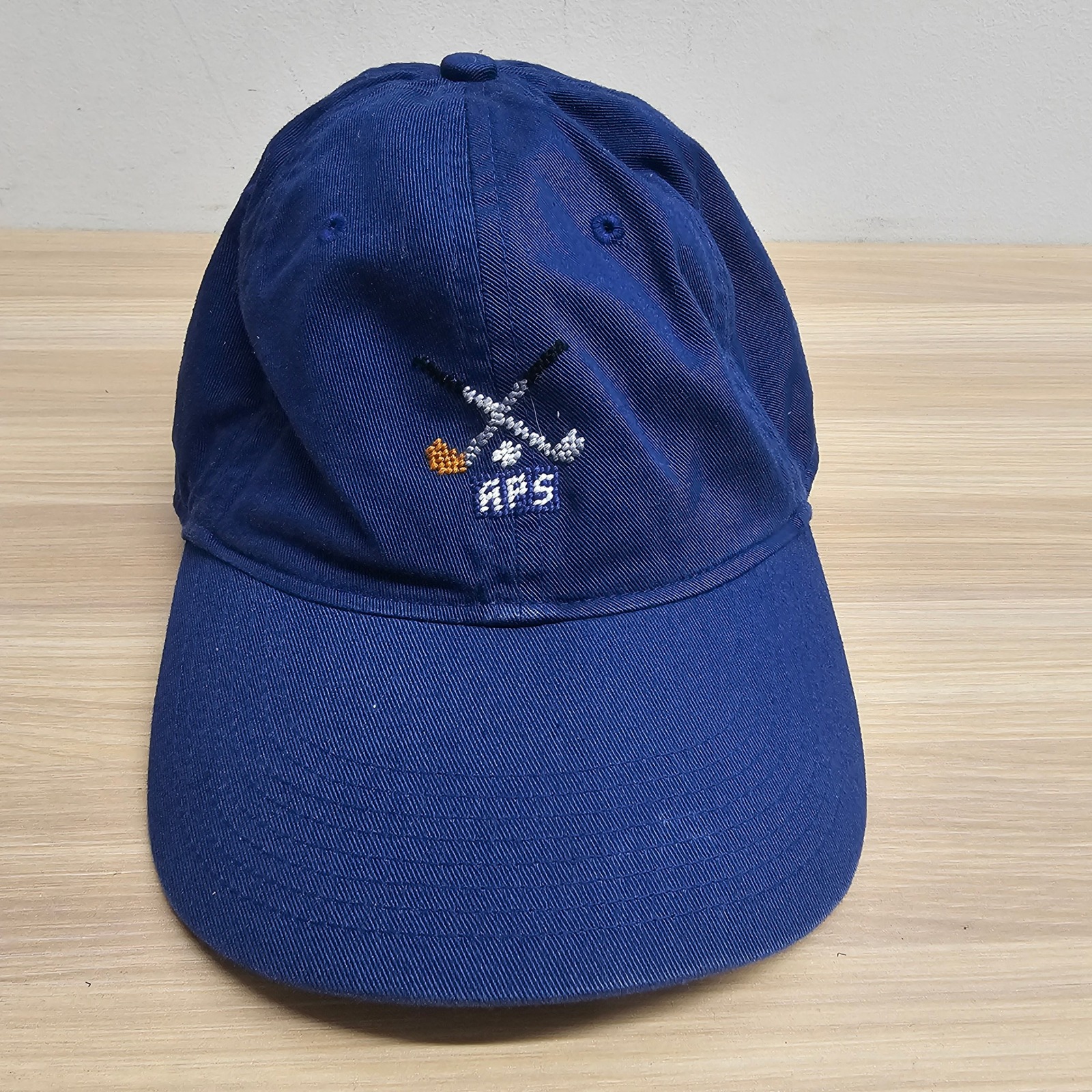 Smathers Branson Strapback Hat Cap Men Blue Aps Golf Club Needlepoint Preppy Ivy